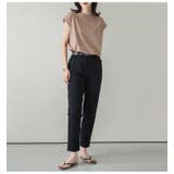 テーパードパンツ レディース ハイウエスト | La-gemme | 詳細画像9