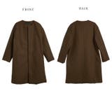 ノーカラーコート レディース ロングコート | La-gemme | 詳細画像14