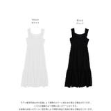 透け感ロングワンピース キャミワンピ フリンジ | La-gemme | 詳細画像3 