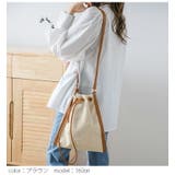 ショルダーバッグ キャンバス生地 エコレザー | La-gemme | 詳細画像10