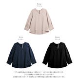 シャツ スリットネック 大粒パール | La-gemme | 詳細画像3