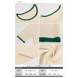 配色リブニット カットソー 半袖 | La-gemme | 詳細画像15 