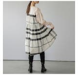 ティアードチュニック チェック柄 異素材 | La-gemme | 詳細画像12