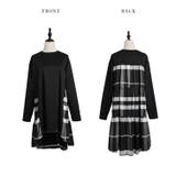 ティアードチュニック チェック柄 異素材 | La-gemme | 詳細画像14