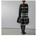 ティアードチュニック チェック柄 異素材 | La-gemme | 詳細画像8