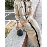 配色ワンピース プリーツワンピース バイカラー | La-gemme | 詳細画像7