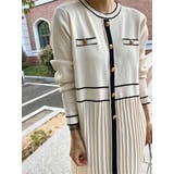 配色ワンピース プリーツワンピース バイカラー | La-gemme | 詳細画像9