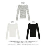 ハートボタン リブニット トップス | La-gemme | 詳細画像3
