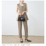 ペプラム セットアップ ノースリーブ | La-gemme | 詳細画像5 