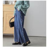 デニム パンツ パールモチーフ | La-gemme | 詳細画像6