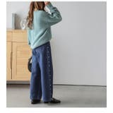 デニム パンツ パールモチーフ | La-gemme | 詳細画像7