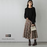 フレア スカート チェック柄 | La-gemme | 詳細画像1