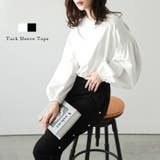 Tシャツ タックスリーブ ぽわん袖 | La-gemme | 詳細画像1