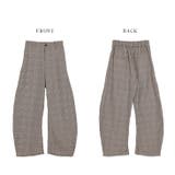 カーブパンツ グレンチェック スラックス | La-gemme | 詳細画像14