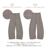 カーブパンツ グレンチェック スラックス | La-gemme | 詳細画像3