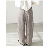 カーブパンツ グレンチェック スラックス | La-gemme | 詳細画像7