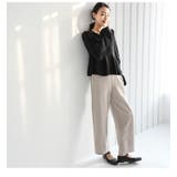 カーブパンツ ワイドパンツ センタープレス | La-gemme | 詳細画像6