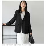 ジャケット ノーカラー Vネック | La-gemme | 詳細画像8 