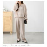 ポンチカーブパンツ ウエストゴム ワイドシルエット | La-gemme | 詳細画像5