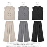 日本製 セットアップ ベスト | La-gemme | 詳細画像4
