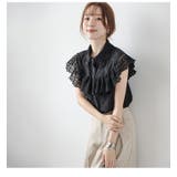 ラッフルレース ブラウス ノースリーブ | La-gemme | 詳細画像13