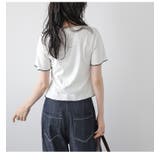 配色 メローステッチ カットソー | La-gemme | 詳細画像7 