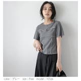 配色 メローステッチ カットソー | La-gemme | 詳細画像8 