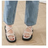ラスト入荷! クロスストラップサンダル 厚底サンダル | La-gemme | 詳細画像14