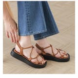 ラスト入荷! クロスストラップサンダル 厚底サンダル | La-gemme | 詳細画像9