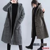 ゆったりシルエット レディース フーデットコート | La-gemme | 詳細画像1