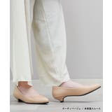 ヌーディベージュ(本革風スムース | パンプス ALETTA アーモンドトゥ | La luna