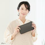 グレー | 本革 シュリンクレザー お財布ショルダー | La luna