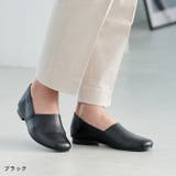 ブラック | スリッポン レディース レザー | La luna