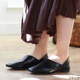 ブラック | パンプス バブーシュ フラットシューズ | La luna