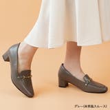 グレー(本革風スムース) | ALETTA ローファー パンプス | La luna 