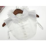 WHITE | つけ襟 白 黒 付け襟 シャツ 付け衿 角襟 丸襟 フリルネック 重ね着 | LATTE