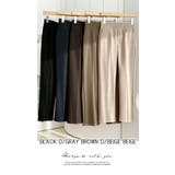 ズボン パンツ ロング 裏起毛 暖かい ポケット ウエストゴム 伸びる | LATTE | 詳細画像11 