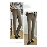 ズボン パンツ ロング 裏起毛 暖かい ポケット ウエストゴム 伸びる | LATTE | 詳細画像4 