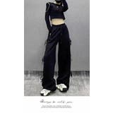 ワイドパンツ ロング ひざ下 イージーパンツ ゆったり ウエストゴム | LATTE | 詳細画像5 