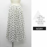 ロングスカート ひざ下 Aライン ドットカート ウエストゴム ボリューム | LATTE | 詳細画像10 
