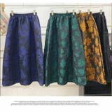 ボトムス ロングスカート マキシ丈 膝下 ひざ下 Aライン ウエストゴム | LATTE | 詳細画像2 