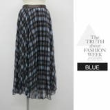 ロングスカート ひざ下 Aライン チェック ウエストゴム ボリューム レース | LATTE | 詳細画像12 