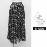 ロングスカート ひざ下 Aライン チェック ウエストゴム ボリューム レース | LATTE | 詳細画像13 