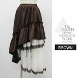 ロングスカートマキシ丈 Aライン リラックス ボリューム ゆったり レース | LATTE | 詳細画像10