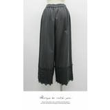 ボトムス ワイドパンツ ロング フリル ポケット リラックス ウエストゴム | LATTE | 詳細画像7 