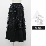 ボトムス ロングスカート 膝下 Aライン ウエストゴム ボリュームレース  | LATTE | 詳細画像11 