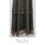 ボトムス ロングスカート 膝下 ひざ下 Aライン ウエストゴム  ニット | LATTE | 詳細画像8 