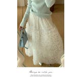 スカート レディース 可愛い段々フリルスカート | LATTE | 詳細画像3 