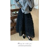 スカート レディース 可愛い段々フリルスカート | LATTE | 詳細画像4 