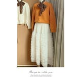 スカート レディース 可愛い段々フリルスカート | LATTE | 詳細画像5 